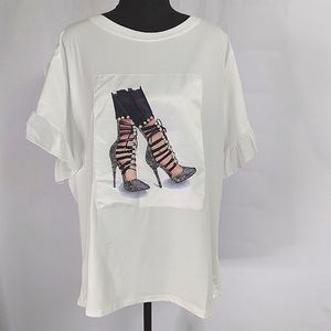 Strapping Blingy Heels with Pearl's Top